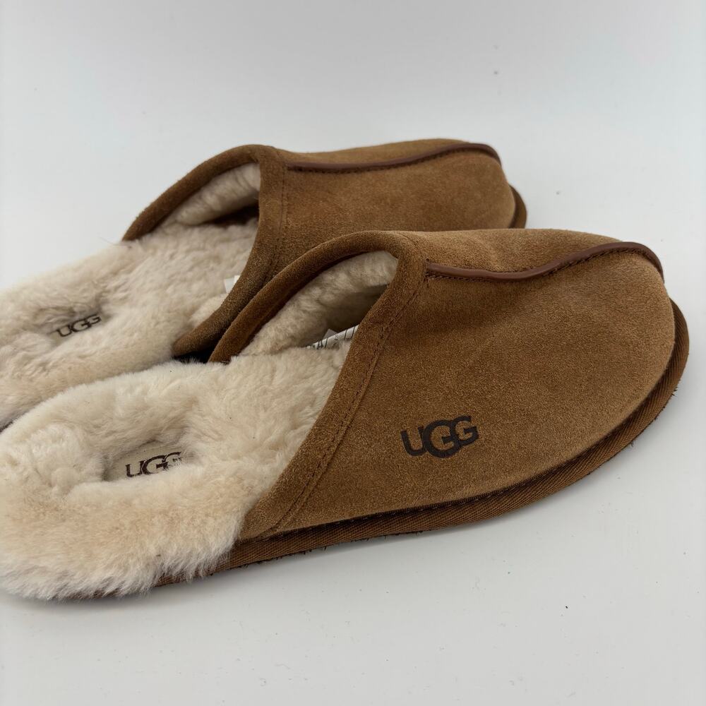 Ugg Men Scuff Slipper Mule Chestnut Tan Size 10